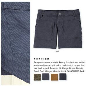 Prana Women's Athletic Shorts - Dark Gray